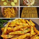 Oven Baked French Fries with Crispy Sauce Recipe.